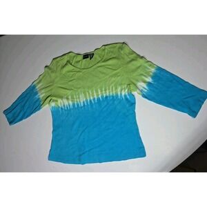 Vintage Y2K Xhileration Top Womens Jrs XL Fairy Festival Whimsy Grunge Tie‎ Dye